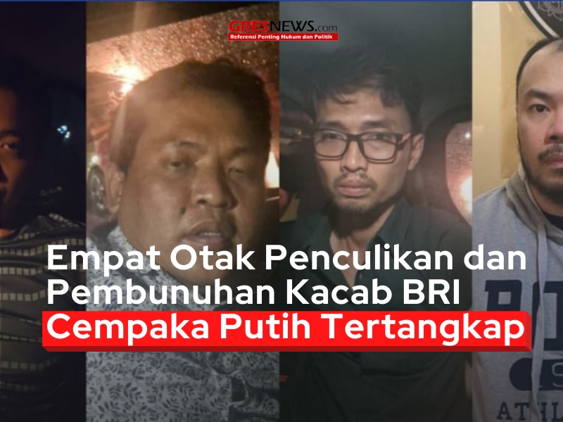 Tim Subdit Jatanras Polda Metro Jaya berhasil menangkap empat aktor intelektual di balik kasus penculikan dan pembunuhan Kepala Cabang (Kacab) Bank BRI Cempaka Putih, Ilham Pradipta.