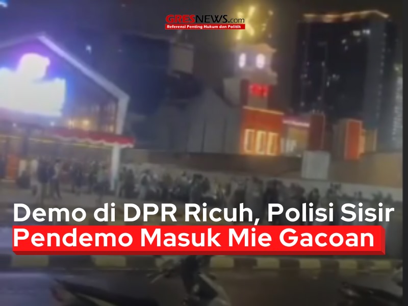 Polisi bahkan melakukan penyisiran hingga ke restoran Mie Gacoan, tempat beberapa pendemo diketahui bersembunyi.