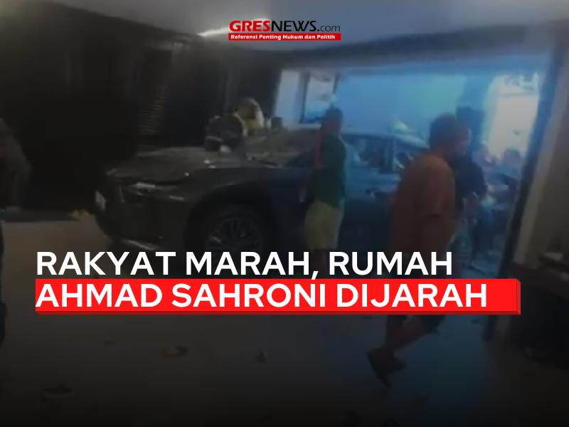 Rumah anggota DPR RI Ahmad Sahroni jadi sasaran amukan pada Sabtu (30/08/2024).