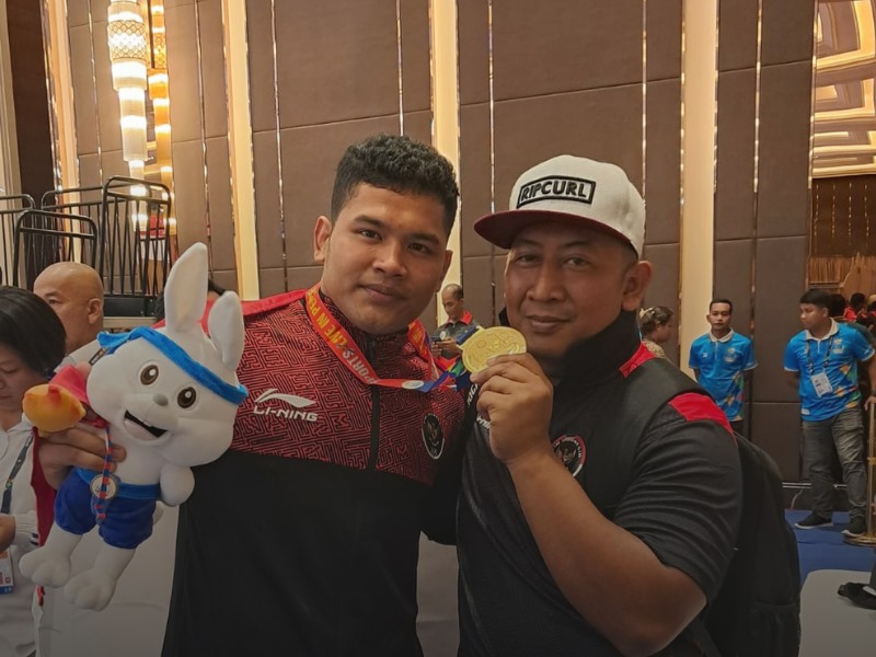 Achmad Syaifullah, atau Coach Ipul, pelatih fisik cabang olahraga gulat dilupakan di Sea Games 2023.
