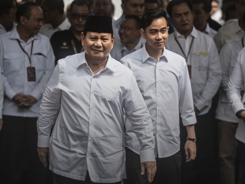 Presiden Prabowo Subianto dan Wakil Presiden Gibran Rakabuming Raka.
