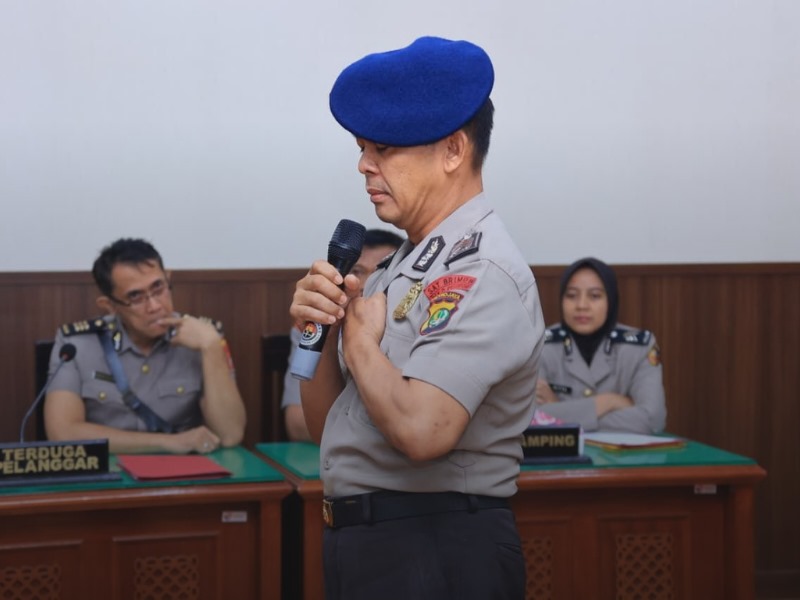 Sidang kasus penabrak ojol Affan.