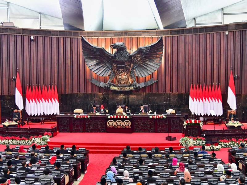 Ilustrasi sidang DPR RI.