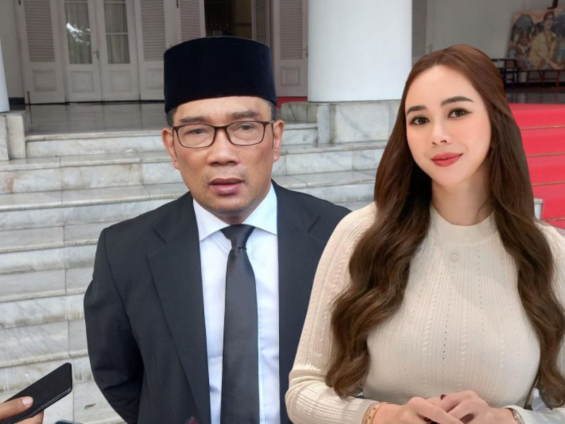 Ilustrasi Ridwan Kamil dan Aura Kasih. 