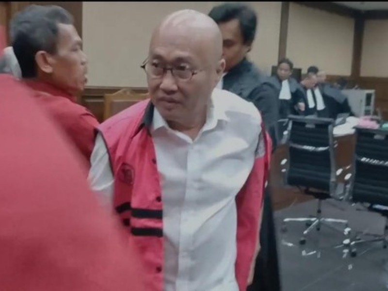 Sidang kasus suap minyak goreng.