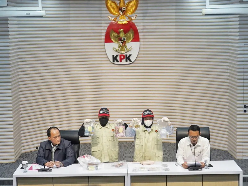 Konpers hasil Operasi Tangkap Tangan (OTT) Pegawai Pajak Jakarta Utara.