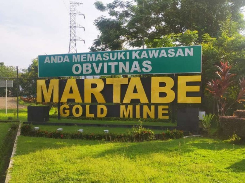 Lokasi tambang Martabe.