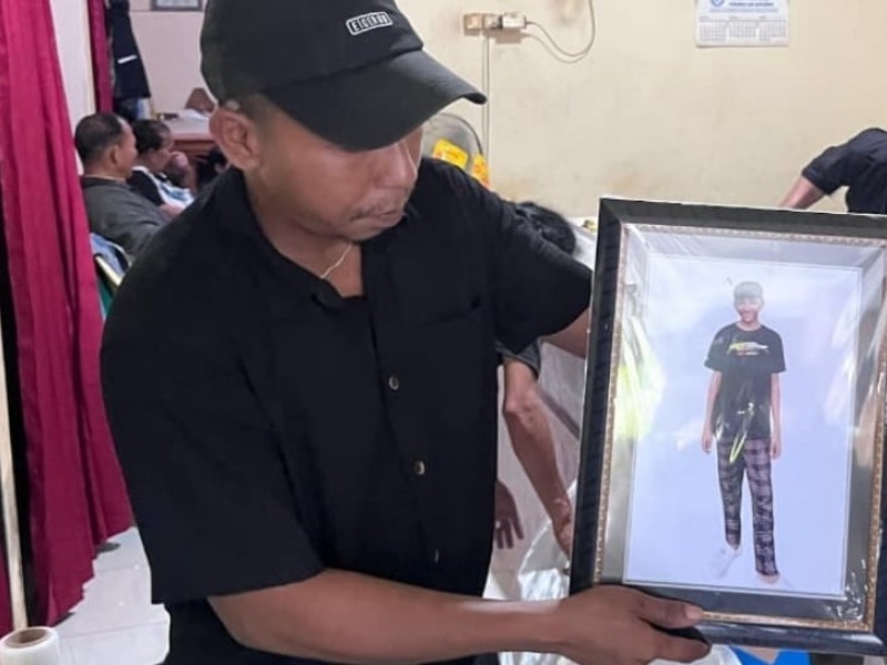 Remaja 18 tahun Bertrand Eka Prasetyo Radiman yang meninggal akibat polisi.