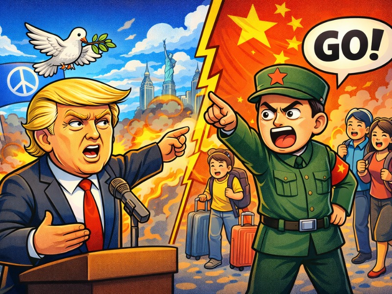 Ilustrasi perang Amerika Serikat VS Iran.