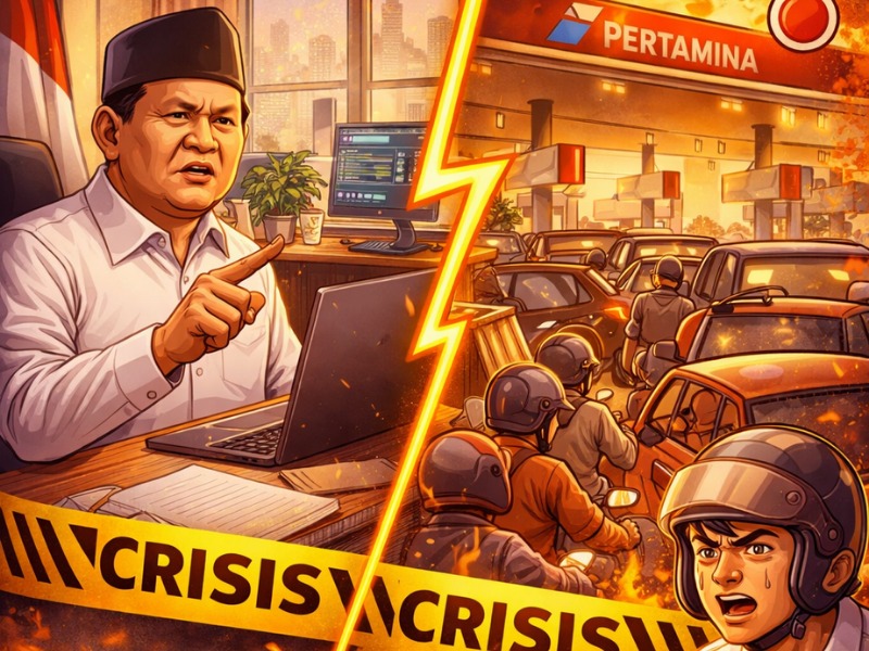 Ilustrasi penanganan krisis BBM akibat perang AS-israel Versus Iran.