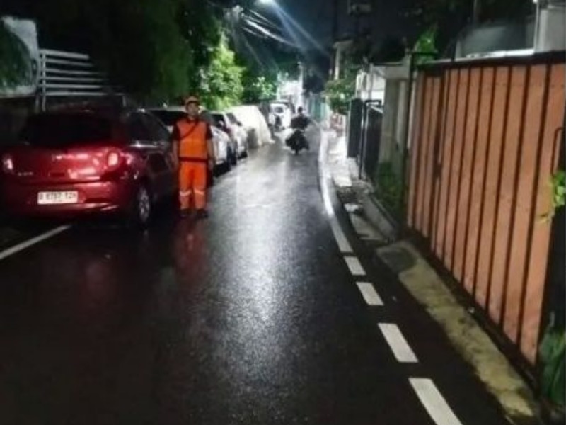 Ilustrasi parkir liar di Jakarta.