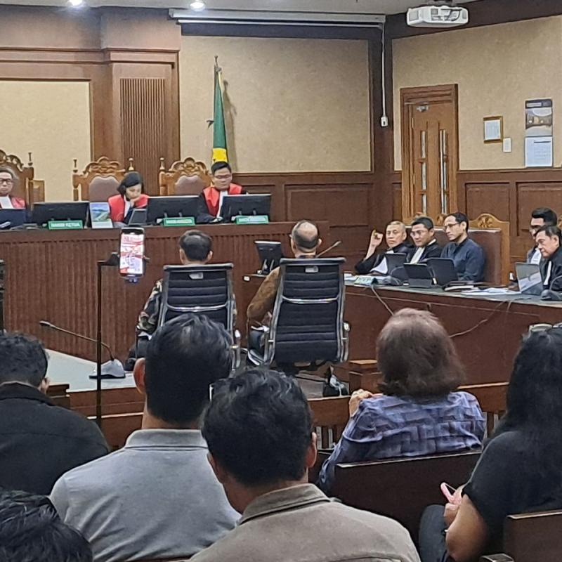 Sidang kasus mantan Menteri Kemendikbud Nadiem Makarim.