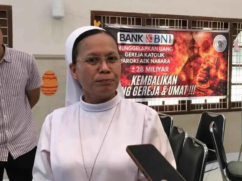 Jamaat Katolik Gereja St Fransiskus Assisi, Aek Nabara, Sumatera Utara.