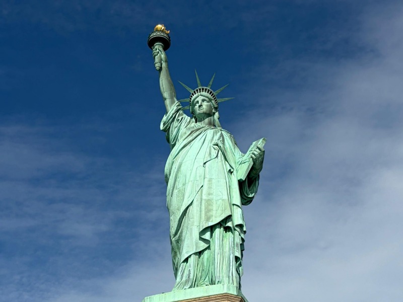 Patung Liberty simbol dari Amerika Serikat.