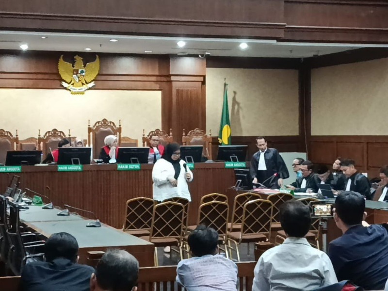 Ilustrasi sidang kasus mantan Wakil Menteri Immanuel Ebenezer (Noel).