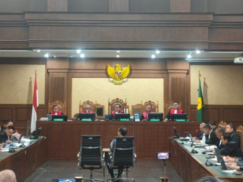 Persidangan terdakwa mantan Menteri Pendidikan Nadiem Makarim.