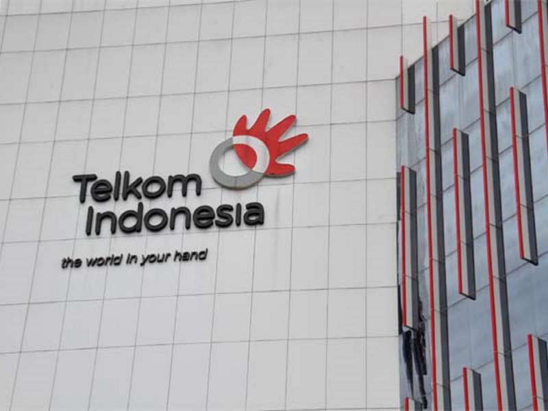 Ilustrasi logo Telkom Indonesia.