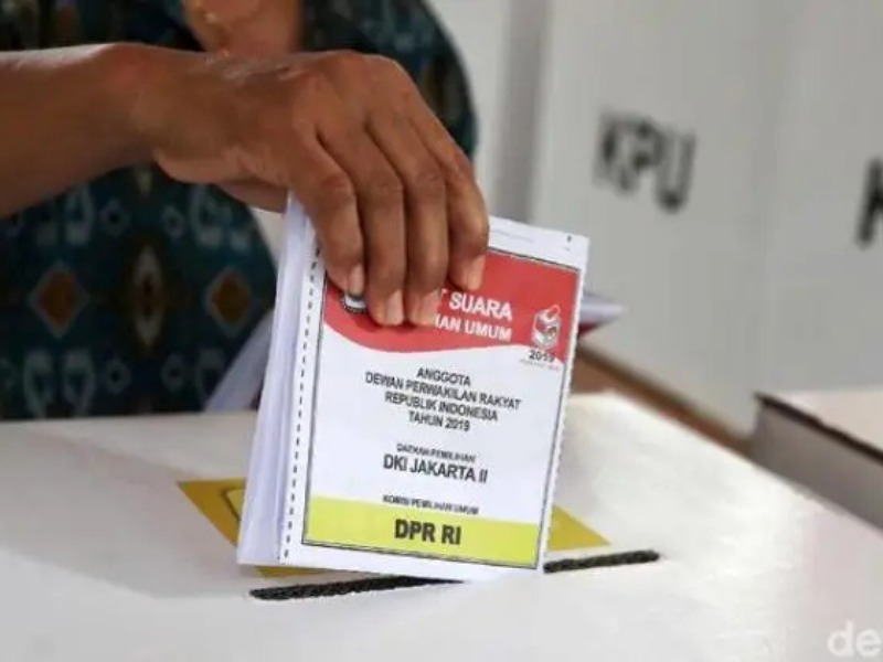 Ilustrasi coblosan pemilu.