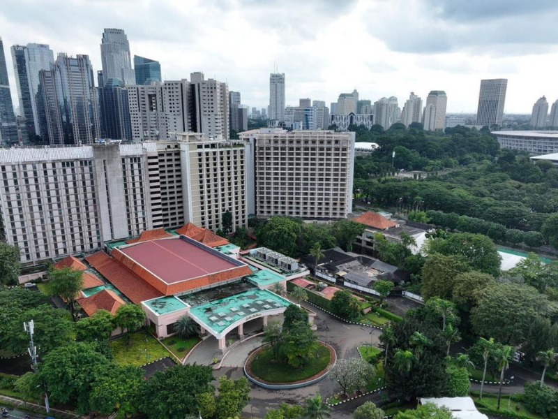 Hotel Sultan penampakan dari atas.