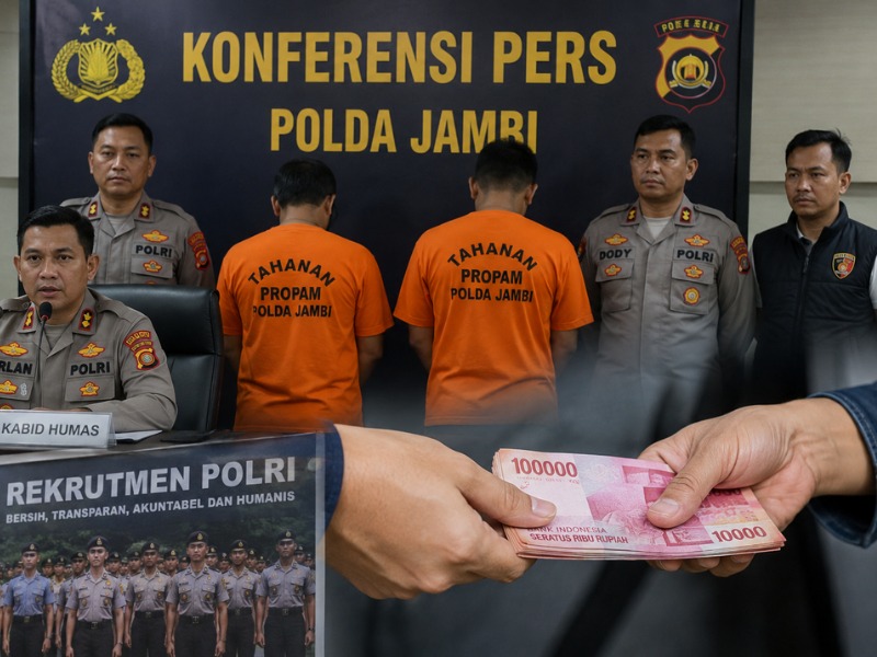 Dua oknum Polda Jambi diduga jual jalur khusus kelulusan seleksi Bintara Polri 2026. Kini Divpropam Mabes Polri turun tangan usut tuntas.