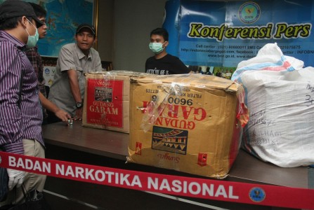  FOTO  Barang Bukti Narkoba 