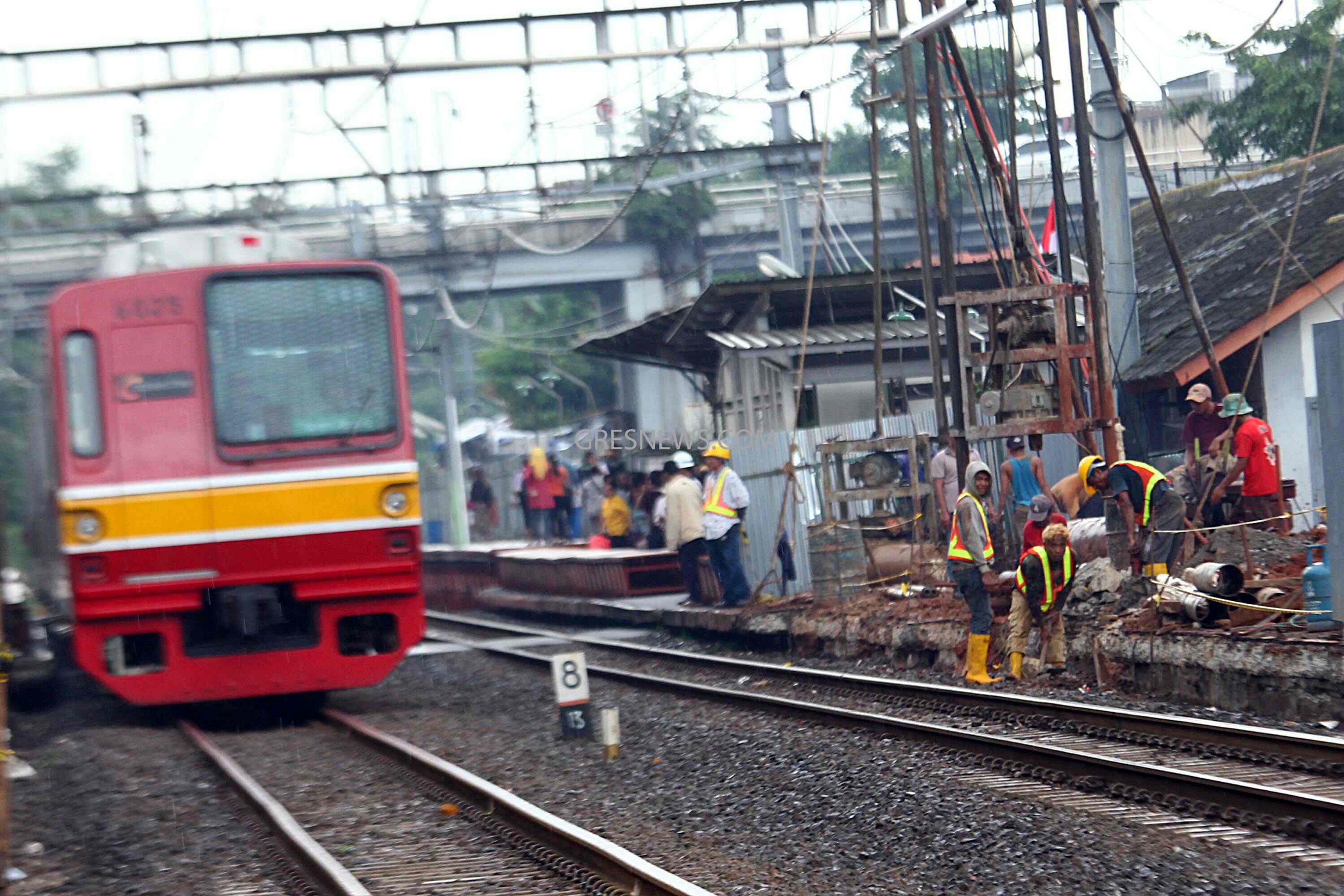 FOTO Renovasi Stasiun Kebayoran Lama